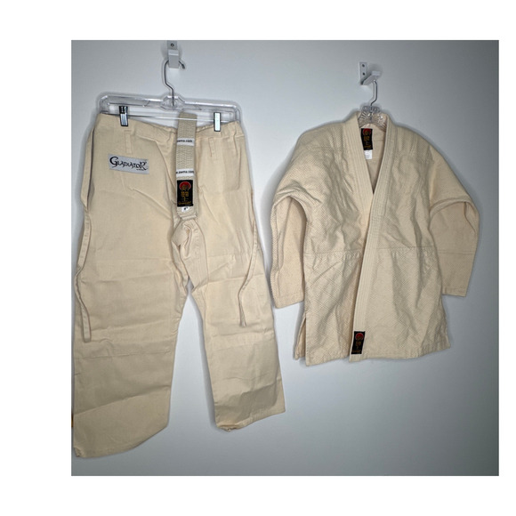 ProForce® Gladiator Judo Uniform Natural # 2 5’2” 125 pounds Unisex Men XS - Picture 6 of 15